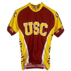 USC Trojans Cycling Jersey Mens Small 3/4 Zip Adrenaline Promotions